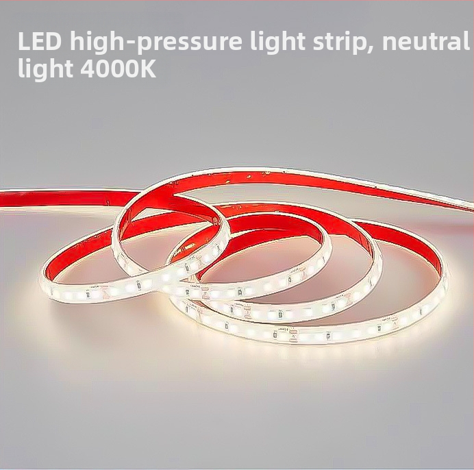 LED pásik 220V, 2835 čipy, 120 LED, 180° lúč, vodotesný