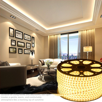 LED лента монохромна, 160 светодиода 5730, 8W, 220V