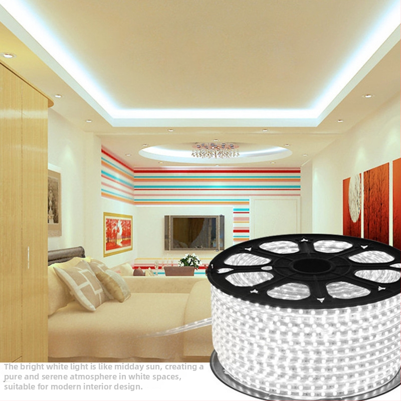 LED лента монохромна, 160 светодиода 5730, 8W, 220V