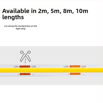 COB LED-lint, 120 LED, 24V sisend, 5W, 100° kiirgusnurk