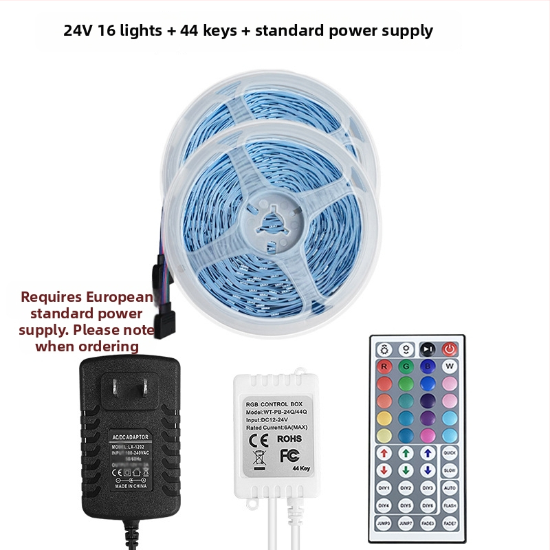 RGB LED-riba 12V, 5050 LED-id, Bluetooth rakenduse juhtimine muusika süntrooniaga, isekleepuv