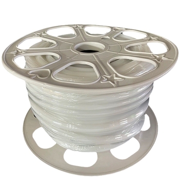 LED разделена неонова лента — гъвкава силиконова, водоустойчива за външна реклама; 8W/m, 5/12V, 110/120 светодиода (2835), 120° лъч, 50 000 ч живот