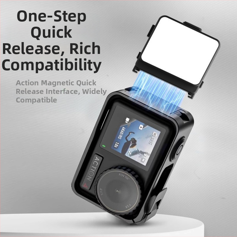 LED papildgaismas DJI Pocket 3 (M01) – rokas vlog gaisma, regulējama krāsu temperatūra 2500K-9900K, jauda zem 10W, 5V