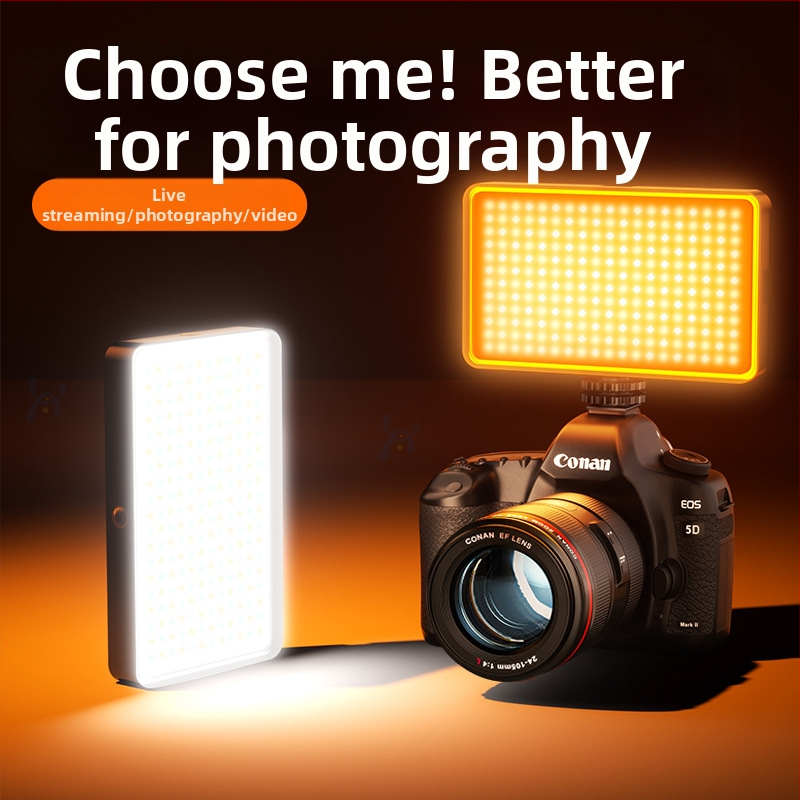 LED šviesa fotografavimui ir tiesioginiams transliavimui, nešiojamas rankinis panelės apšvietimas, galia 10-50W, 3.7V