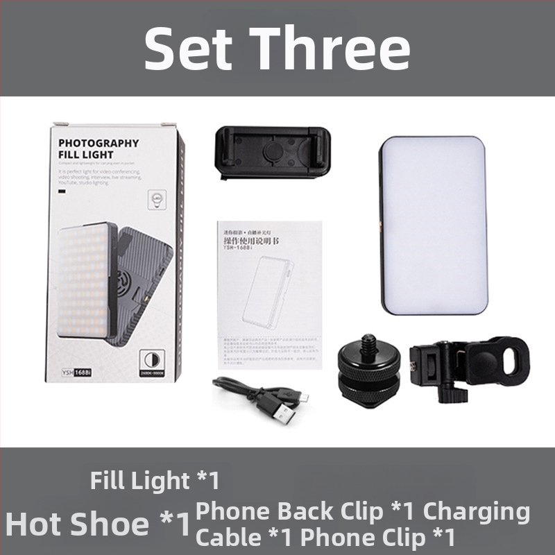 LED apšvietimas telefonui su magnetiniu laikikliu, nešiojamas su veidrodėliu, tinka gyvai transliacijai, nuotraukoms ir vaizdo įrašams