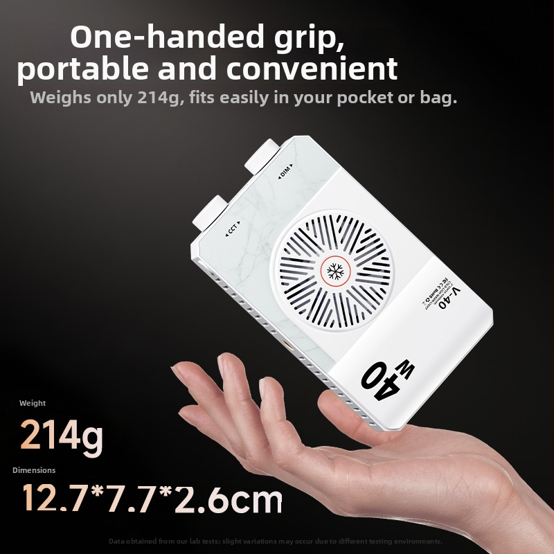 RGB pilno spalvų LED užpildymo šviesa, rankinė, nešiojama fotografijai ir vaizdo įrašams, Na-u serija, 25W/40W, 7.4V vidinė baterija