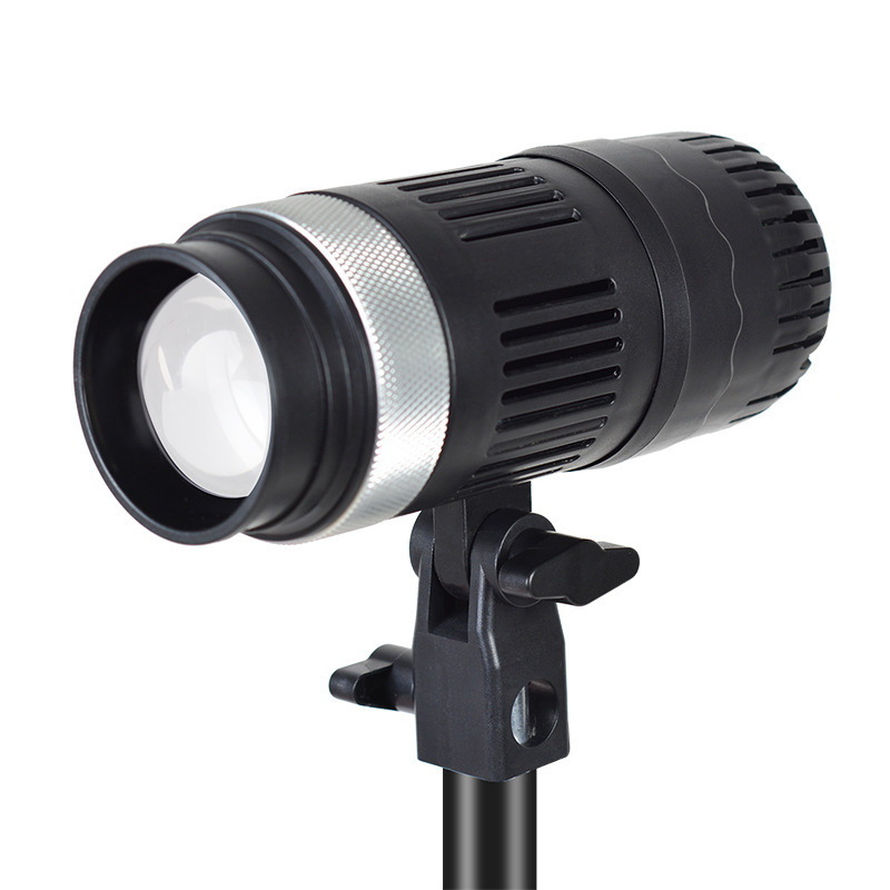 Prijenosno fotografijsko svjetlo s COB izvorom, E27 utičnica, napajanje 24V/3A, regulirano osvjetljenje i podešavanje temperature boje