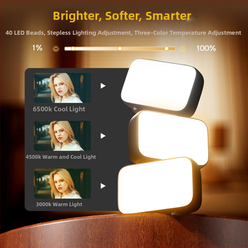 Pocket3 LED užpildymo šviesa DJI Pocket/Osmo Pocket — rankinė, nešiojama selfie šviesa su reguliuojama spalvų temperatūra 2500–9900K, iki 10W, 5V