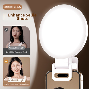 Little day K01 LED apšvietimas mobiliajam telefonui — iki 10W, srovė 1A, skirtas live streaming, pritaikomas