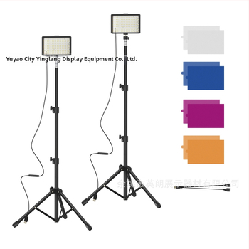 LED užpildymo šviesa fotografavimui ir transliacijoms, ištraukiama, modelis YL-BGD01, 10W, 5V2A.