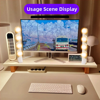 LED galda gaismas lampiņa tiešraidei ar trim krāsu temperatūrām, 10W, 220V, modeļi PD-55/PD-56/PD-67/PD-68