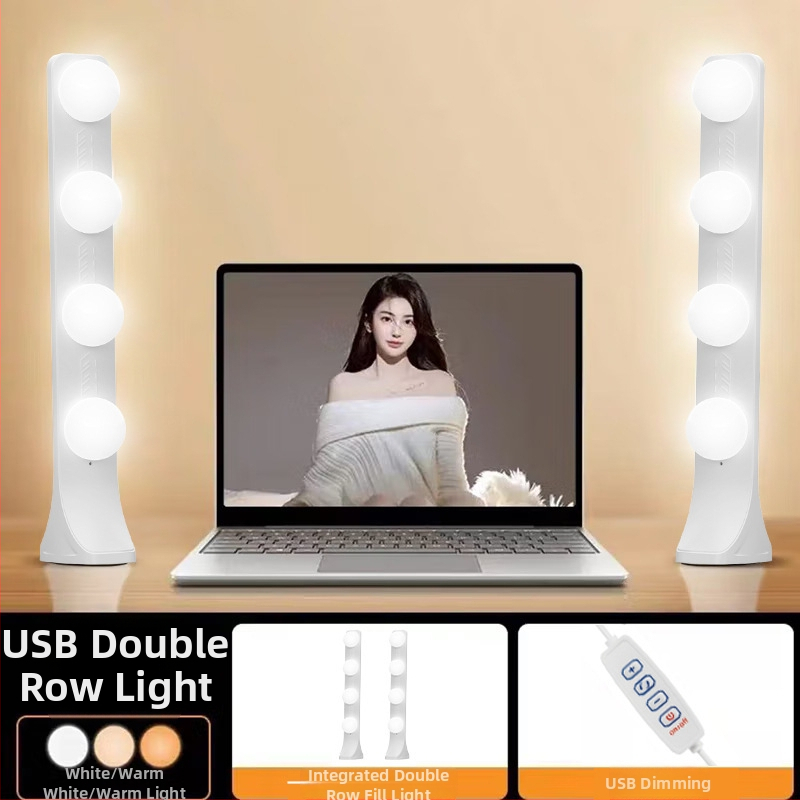 LED galda gaismas lampiņa tiešraidei ar trim krāsu temperatūrām, 10W, 220V, modeļi PD-55/PD-56/PD-67/PD-68