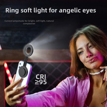 Mini skladací magnetický kruhový svetelný zdroj s MagSafe, ručné selfie svetlo na krátke videá - vhodné pre outdoor živé prenosy; pod 10W, 3.7V, model NA-V19