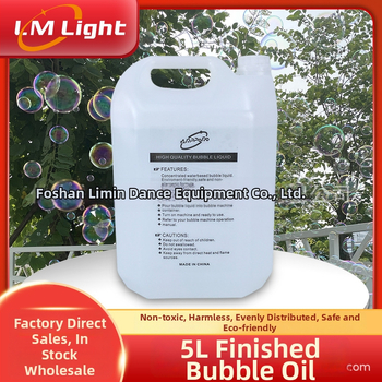 Burbulų skystis scenos efektams, 5 L, Limin prekinis ženklas, RoHS sertifikatas, skirtas šventinėms scenoms