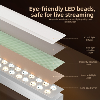 LED papildgaisma tiešraidei, regulējams spilgtums, 10–50W, 220V, vertikāla lietošana