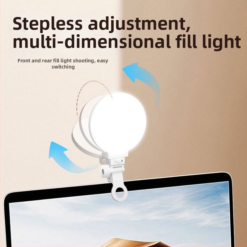 LED rasvjeta za selfie — prijenosna stolna rasvjeta s tri boje temperature, 3,5 W, 5V, Love yuling