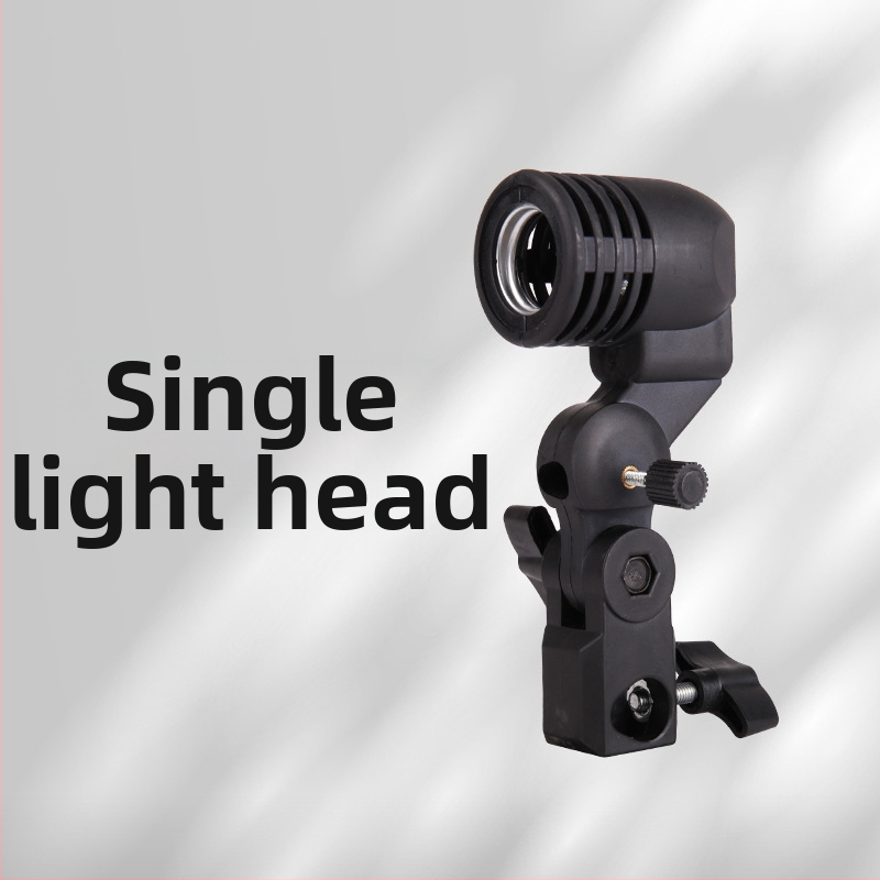 Nešiojama fotografinė šviesa su E27 lizdu – LED papildomasis šviesos šaltinis tiesioginėms transliacijoms ir vaizdo įrašams