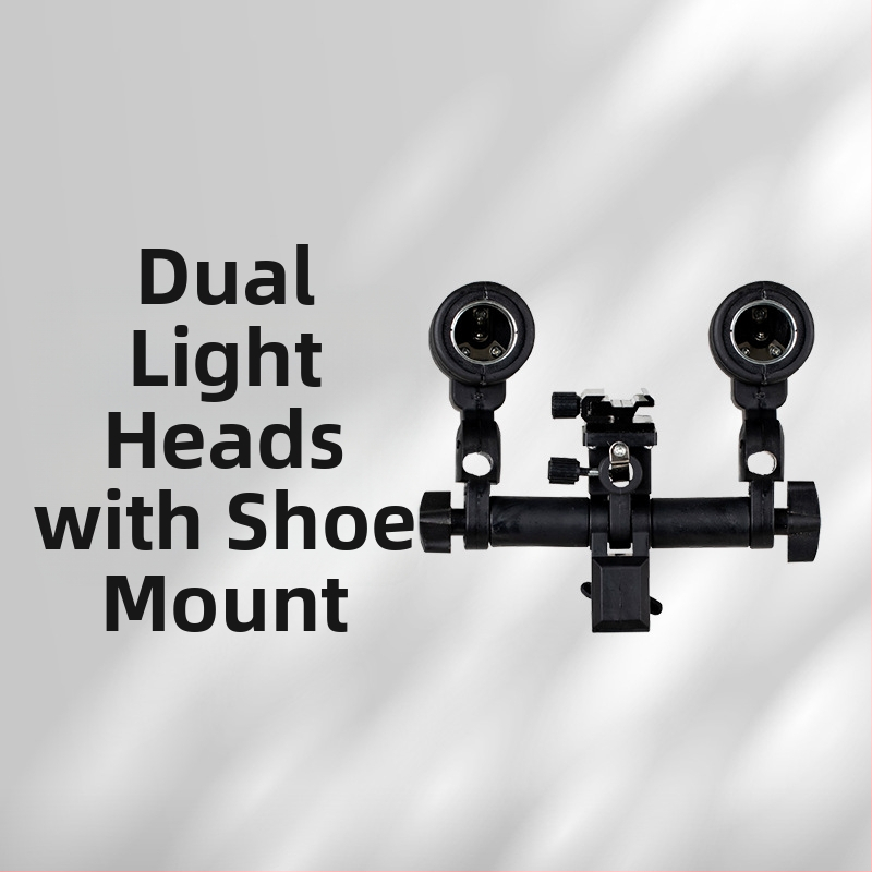 Nešiojama fotografinė šviesa su E27 lizdu – LED papildomasis šviesos šaltinis tiesioginėms transliacijoms ir vaizdo įrašams