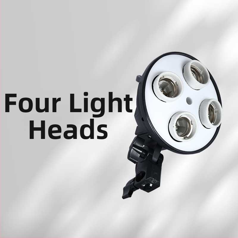 Nešiojama fotografinė šviesa su E27 lizdu – LED papildomasis šviesos šaltinis tiesioginėms transliacijoms ir vaizdo įrašams