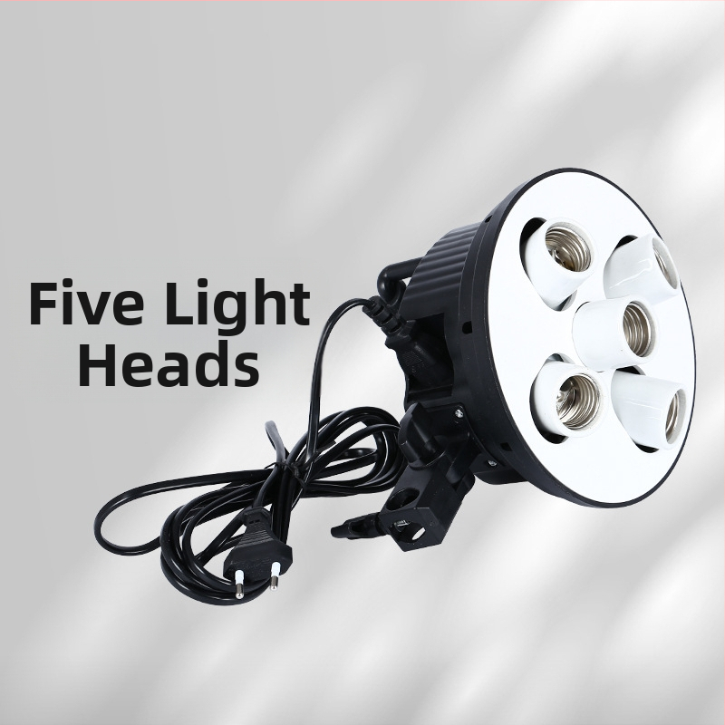 Nešiojama fotografinė šviesa su E27 lizdu – LED papildomasis šviesos šaltinis tiesioginėms transliacijoms ir vaizdo įrašams