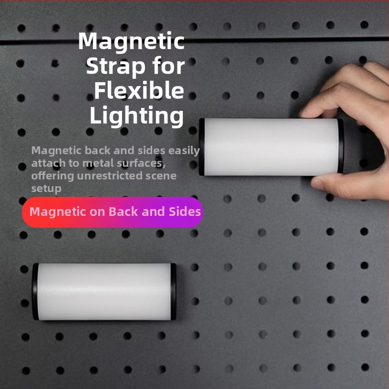 Mini magnetické RGB svetlo na vyplnenie WB-R4, Prenosné ručné stolné svetlo pre živé vysielanie a fotografovanie, 3.7V, <10W