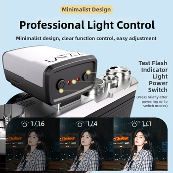 LATZZ QU-14 prijenosno svjetlo za fotografiju, podesiva svjetlost, 220V napajanje, ugrađena 300 mAh litijska baterija