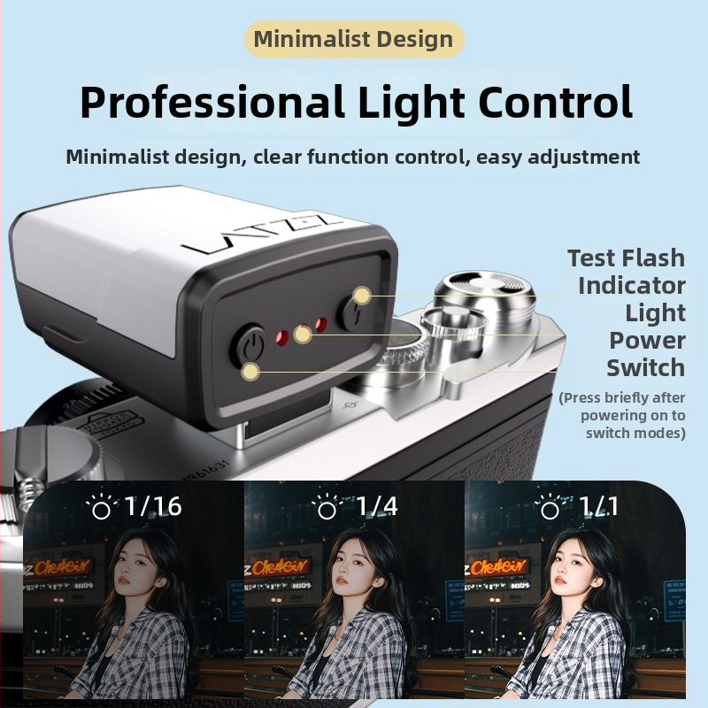 LATZZ QU-14 prijenosno svjetlo za fotografiju, podesiva svjetlost, 220V napajanje, ugrađena 300 mAh litijska baterija