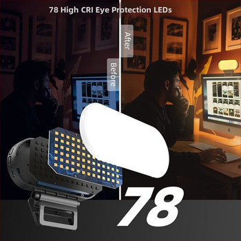 Z2 LED výplňové svetlo – nabíjateľné prenosné svetlo na selfie pre fotografovanie a livestream, 5V, <10W, 3000 mAh batéria, tri teploty farieb, ručné použitie, výdrž 3,5–12 h