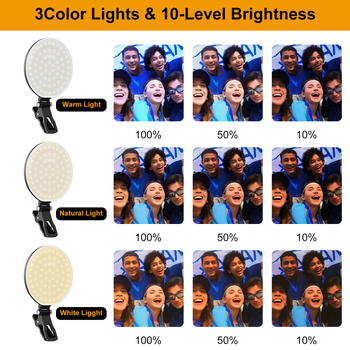 Lumina LED de umplere D6 – portabilă pentru fotografiere și videografie, trei temperaturi de culoare, alimentare 5V