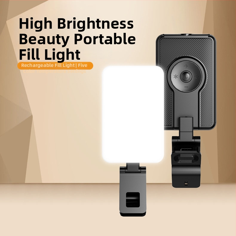 LED piegaismas lukturis F-613 — rokā turams, 4W, 5V/1A, piemērots tiešraidei, video un fotografēšanai