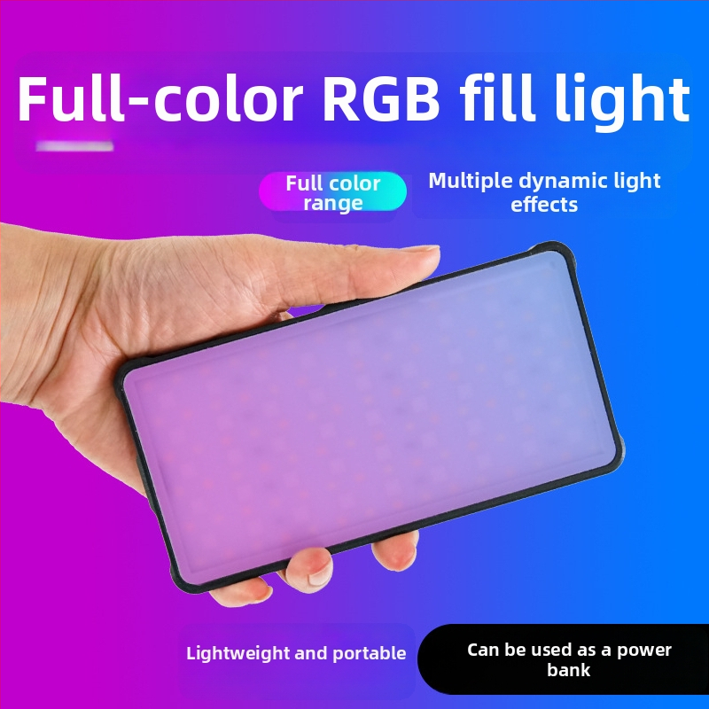LED RGB užpildymo šviesa mobiliosios fotografijai – 3 režimai, nešiojama kišeninė lemputė, modelis KY-BK0926, 10-50W