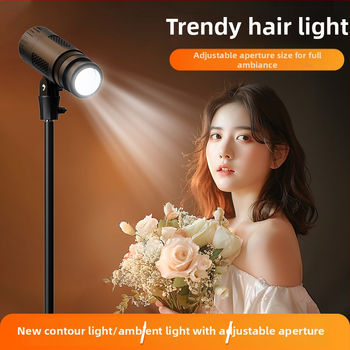 Nešiojama fotografijos šviesa su COB šaltiniu galiniam apšvietimui, 50W, 3000–6000K, 10 m diapazonas