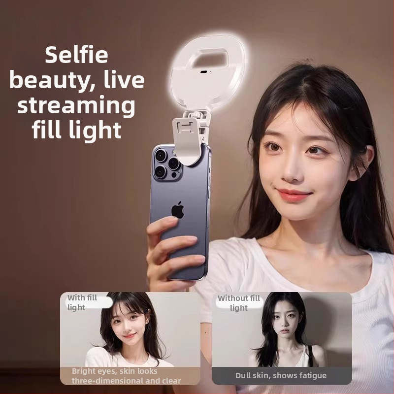 Prenosné svetlo na fotografovanie – kompaktné ručné stolné svetlo pre živé vysielanie a fotografovanie (5V, <10W, 2700–7500K, stmievateľné, nastaviteľná farebná teplota)