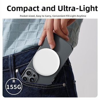 LED papildomas apšvietimas mobiliam telefonui – Ysh126, nešiojamas fotografijai ir tiesioginėms transliacijoms su trimis spalvų temperatūromis, 5V, mažiau nei 10W, rankinis