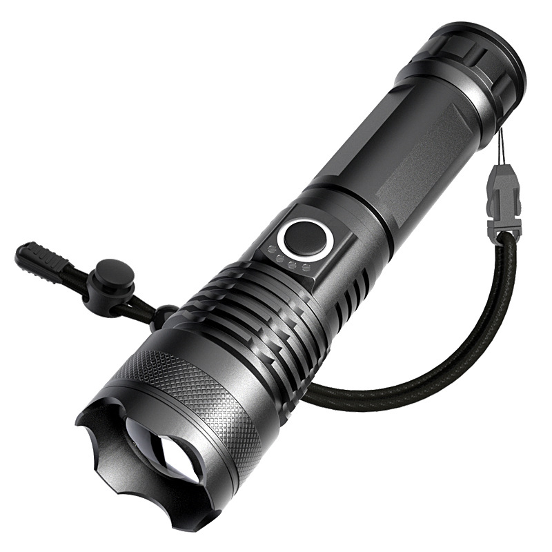 Vanjska taktička LED svjetiljka, 20W, 2200mAh baterija, punjiva, domet 100–200 m