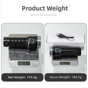 Rankinis LED žibintas kempingui lauke: 25W, 1600lm, nuotolis 50–100 m, aliuminio lydinio korpusas