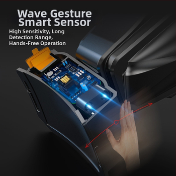 Lauko LED galvos žibintuvas – 10W, 2200mAh, rankinis įkrovimas, spindulys 200–500 m