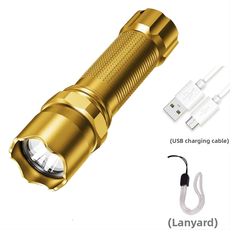 Vanjska mini LED svjetiljka s COB bočnim svjetlom, USB punjenje, 6W, plastično kućište