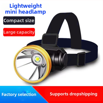 LED naktinės žvejybos galvos žibintu — USB įkrovimas, akumuliatoriaus talpa 800, galia 15, 360° sukimas, veikimo diapazonas 100–200 m