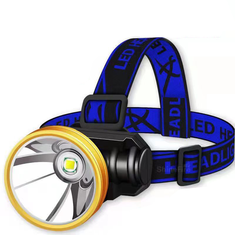 LED naktinės žvejybos galvos žibintu — USB įkrovimas, akumuliatoriaus talpa 800, galia 15, 360° sukimas, veikimo diapazonas 100–200 m