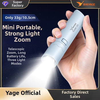 Rankinis žibintuvas su teleskopiniu dizainu, 3W LED, 140 lm, veikimo laikas 3 val., įkraunama baterija 14500