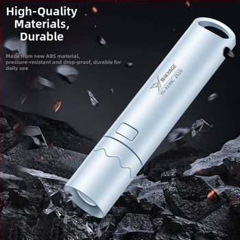 Rankinis žibintuvas su teleskopiniu dizainu, 3W LED, 140 lm, veikimo laikas 3 val., įkraunama baterija 14500