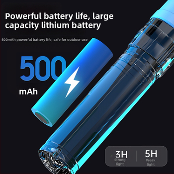 Rankinis žibintuvas su teleskopiniu dizainu, 3W LED, 140 lm, veikimo laikas 3 val., įkraunama baterija 14500