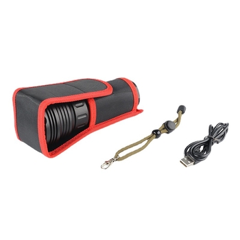 LED svjetiljka za patrolu od aluminijske legure, USB punjenje, vodootporna, domet iznad 500 m