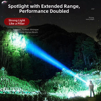 Ručna LED svjetiljka – punjiva, PVC kućište, AS-528, za vanjsku upotrebu