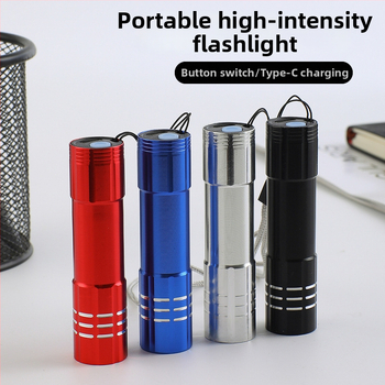 Mini rankinis žibintuvėlis, aliuminio lydinio korpusas, 5W LED, IPX4, 100 m spindulys