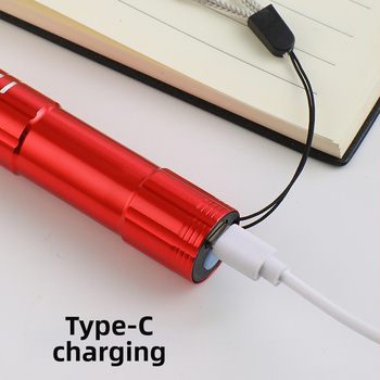 Mini rankinis žibintuvėlis, aliuminio lydinio korpusas, 5W LED, IPX4, 100 m spindulys