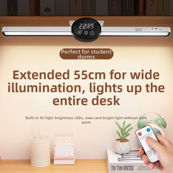 Laiko stalo lemputė su akių apsauga — magnetinė mokymosi LED lemputė, 7W, įkraunama baterija, nuotolinis valdymas, CRI ≥90, CE sertifikatas