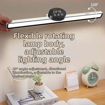 Laiko stalo lemputė su akių apsauga — magnetinė mokymosi LED lemputė, 7W, įkraunama baterija, nuotolinis valdymas, CRI ≥90, CE sertifikatas