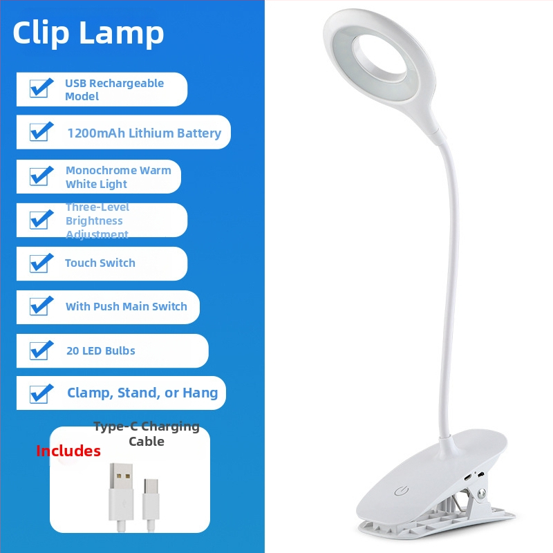 LED įkraunama stalinė lemputė – USB sulankstomas liečiamasis šviesos reguliavimas, 5W, įmontuota baterija, nakties šviesa ir mokymosi lemputė, modelis WS-601, Vorsa